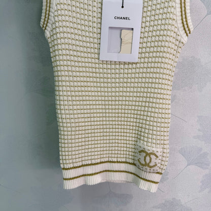 Striped Knit Vest