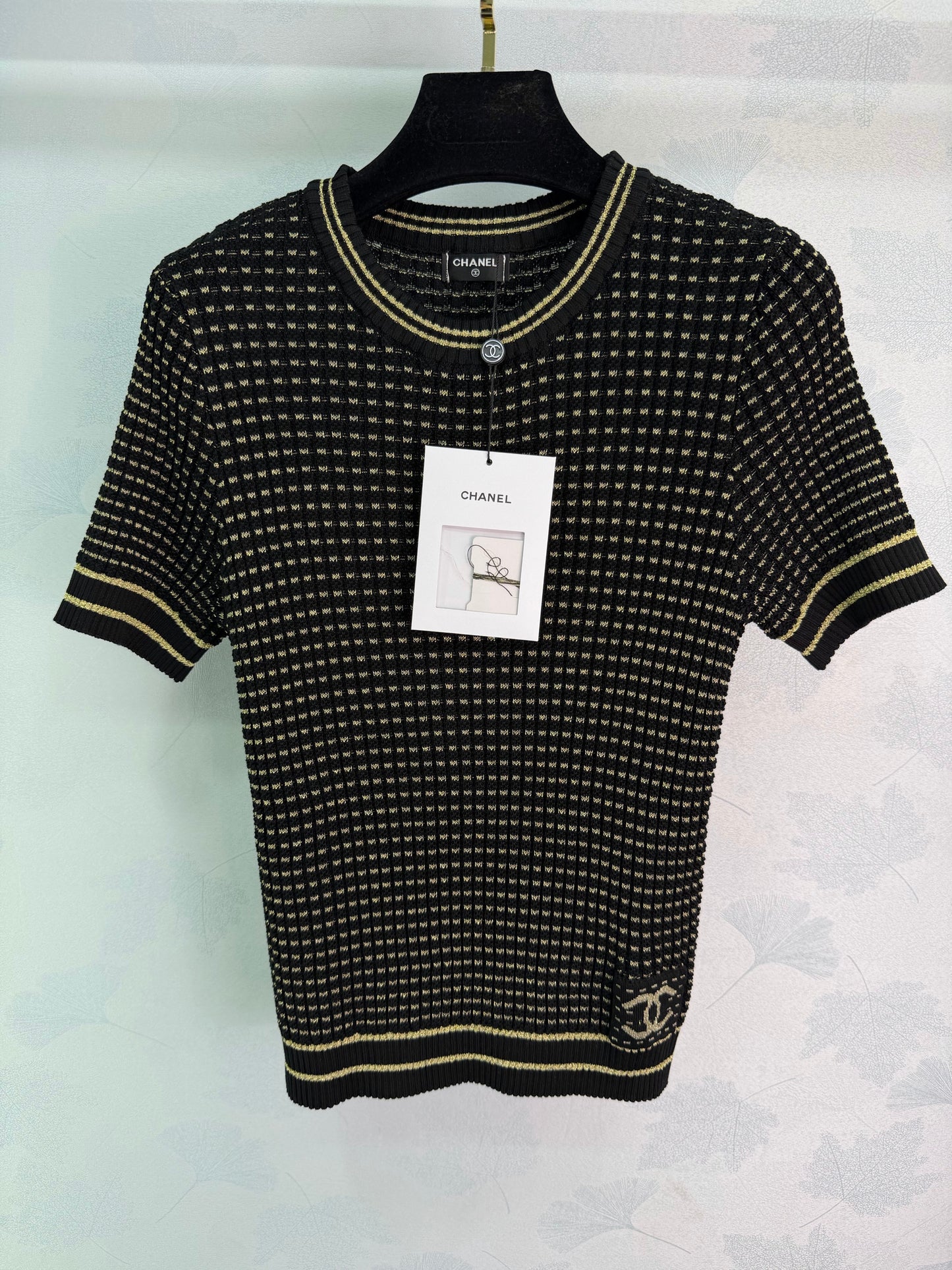 Striped Knit Short-Sleeve T-Shirt