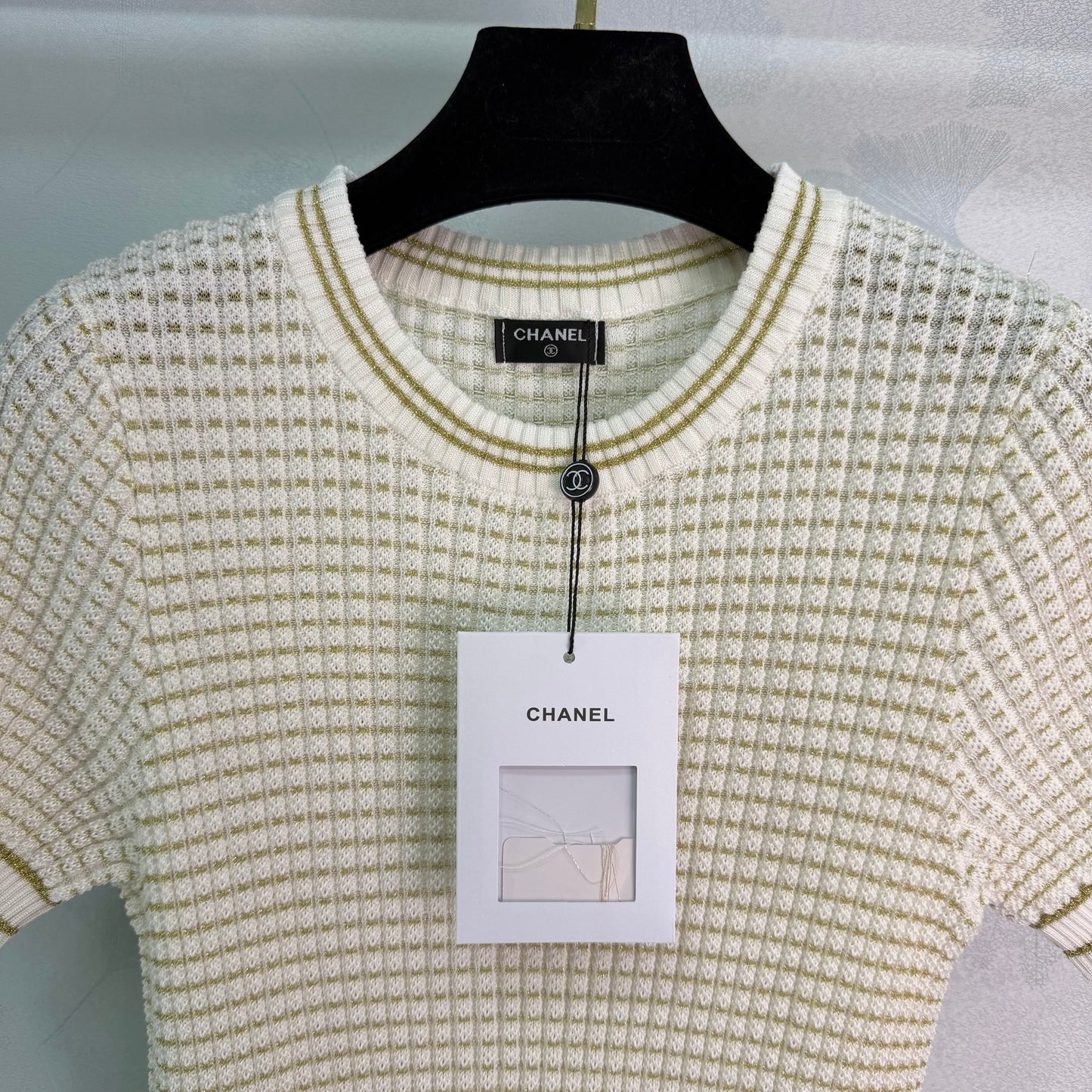 Striped Knit Short-Sleeve T-Shirt