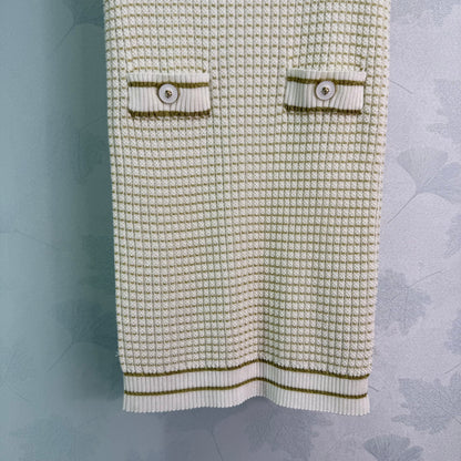 Striped Knit Vest Dress