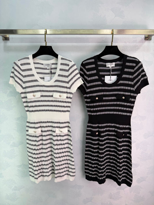 Striped Knit Dress