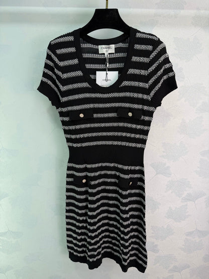 Striped Knit Dress