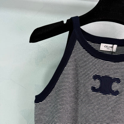 Striped Knit Vest