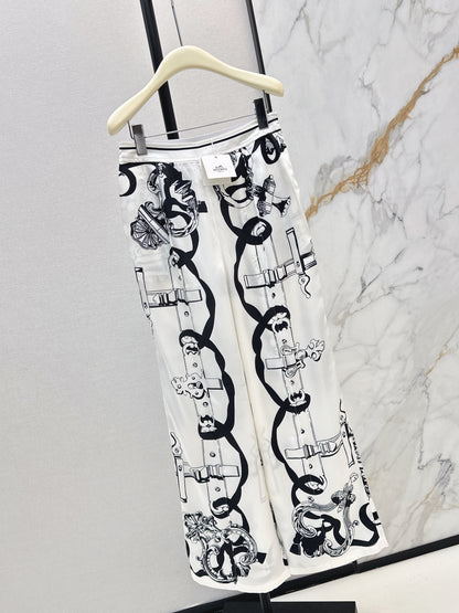 Silk Straight Leg Pants