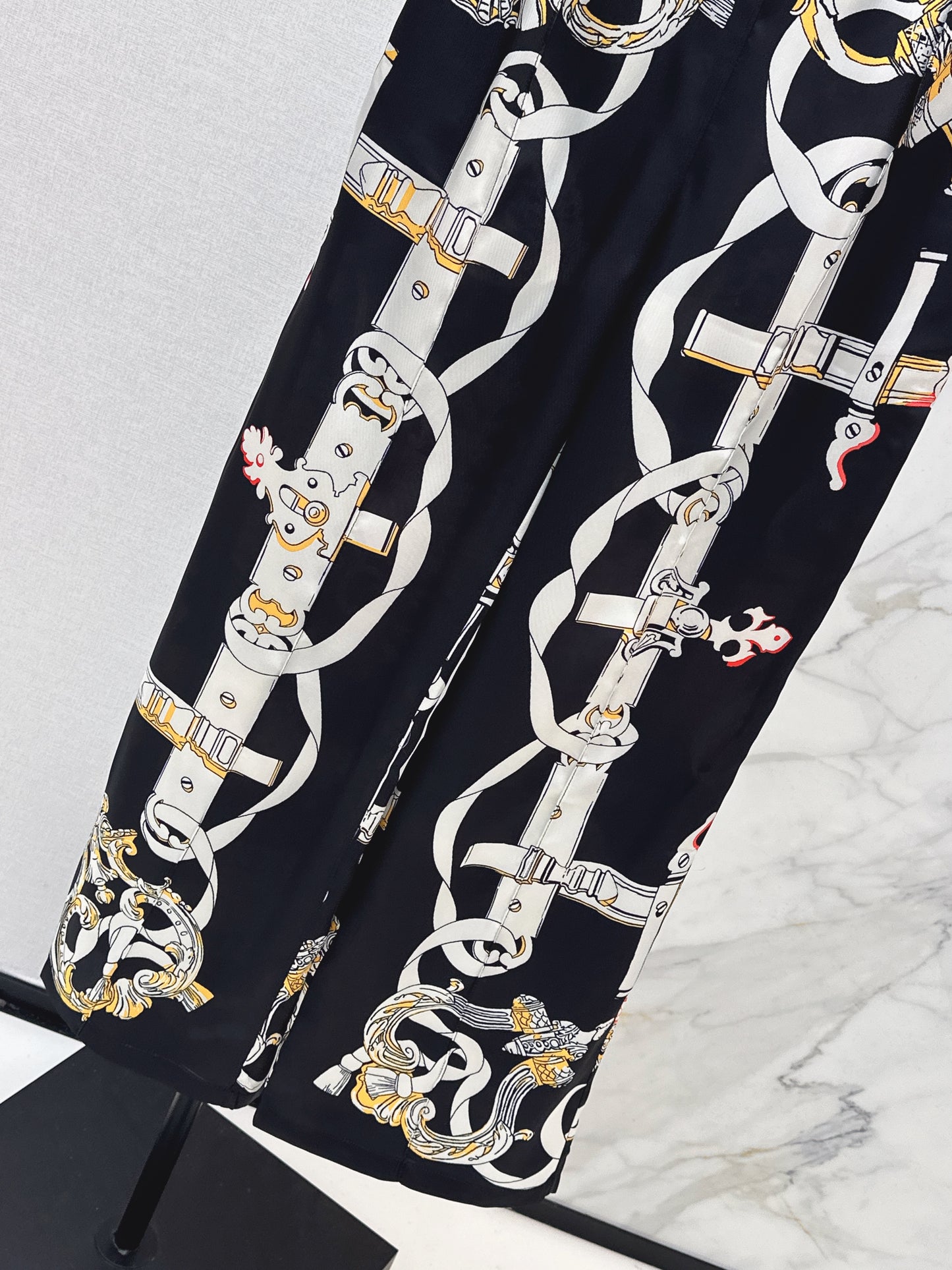 Silk Straight Leg Pants