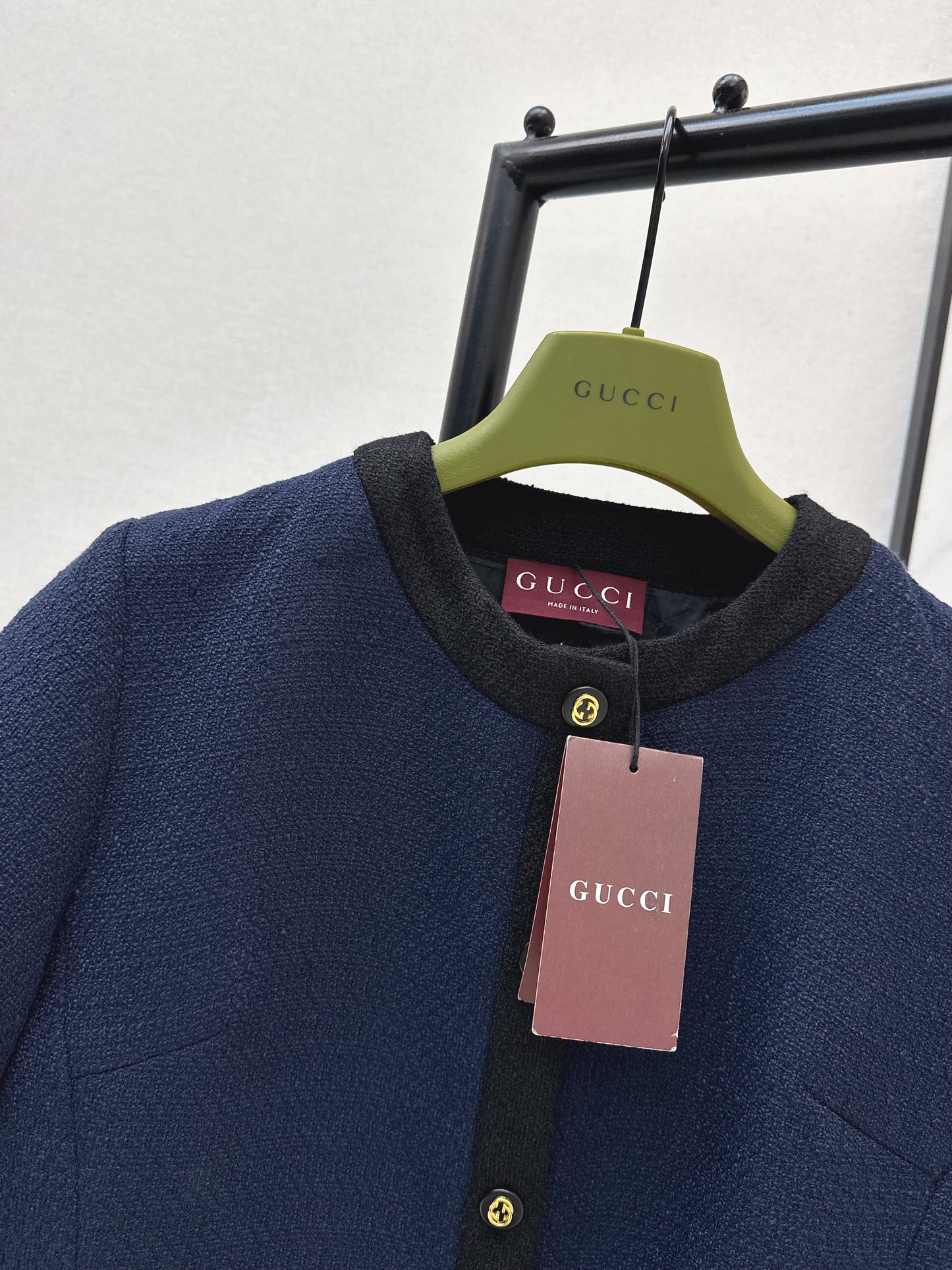 Color-blocked woven dress