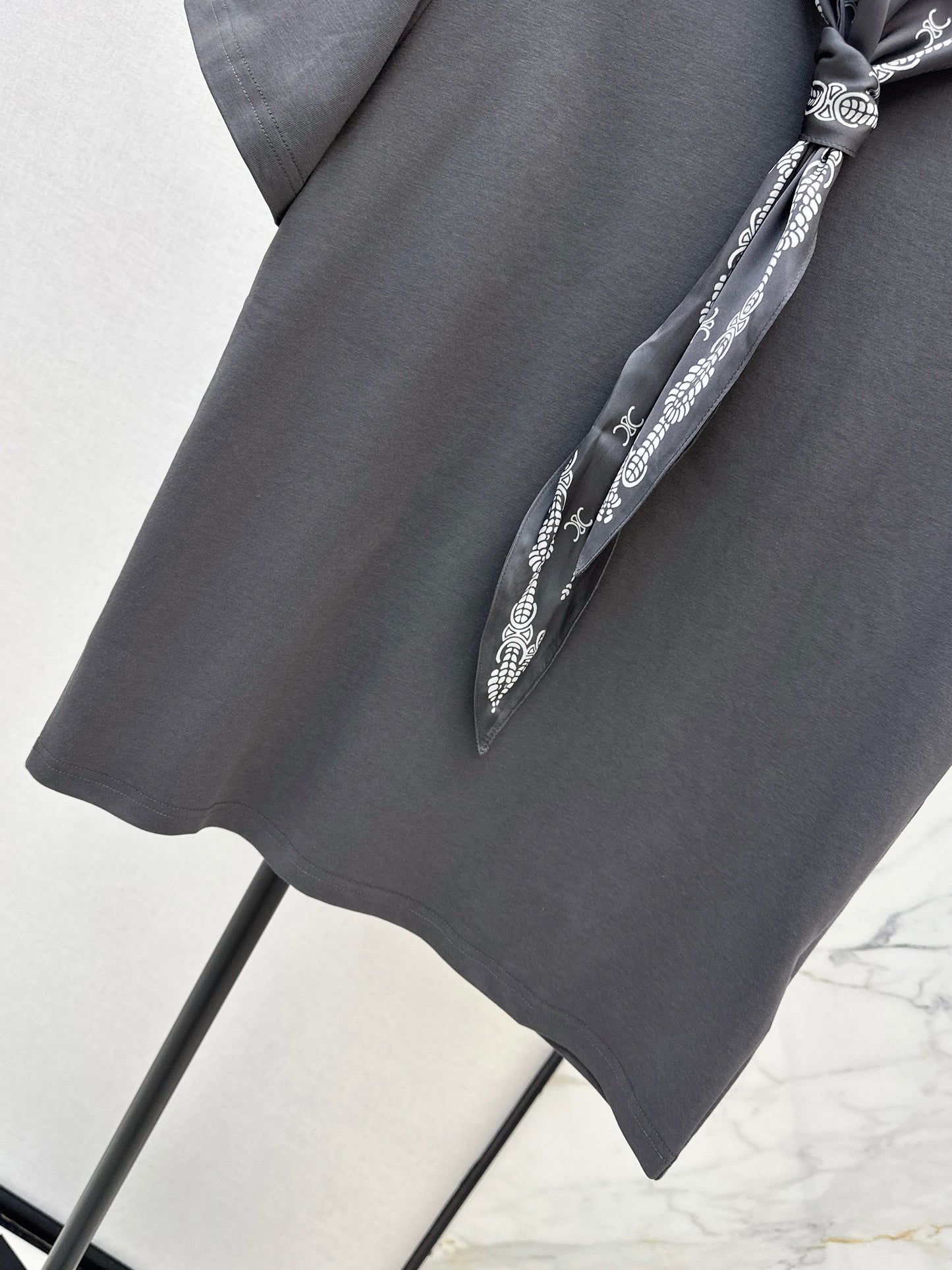 Printed Silk Scarf T-shirt