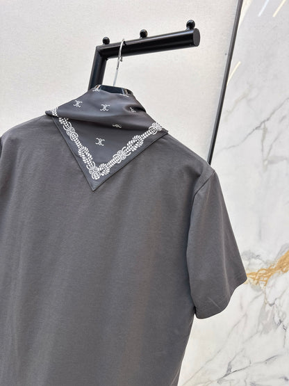 Printed Silk Scarf T-shirt