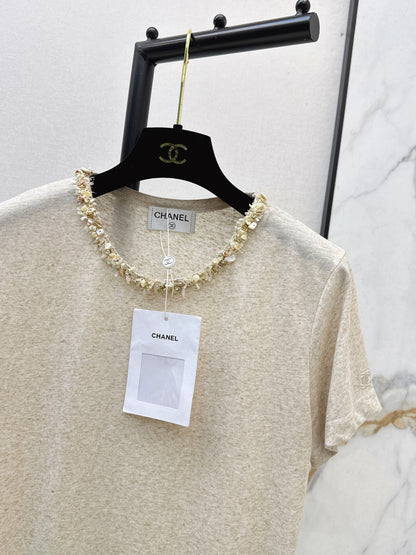 Hand-studded Rhinestone T-shirt
