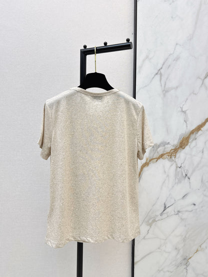 Hand-studded Rhinestone T-shirt