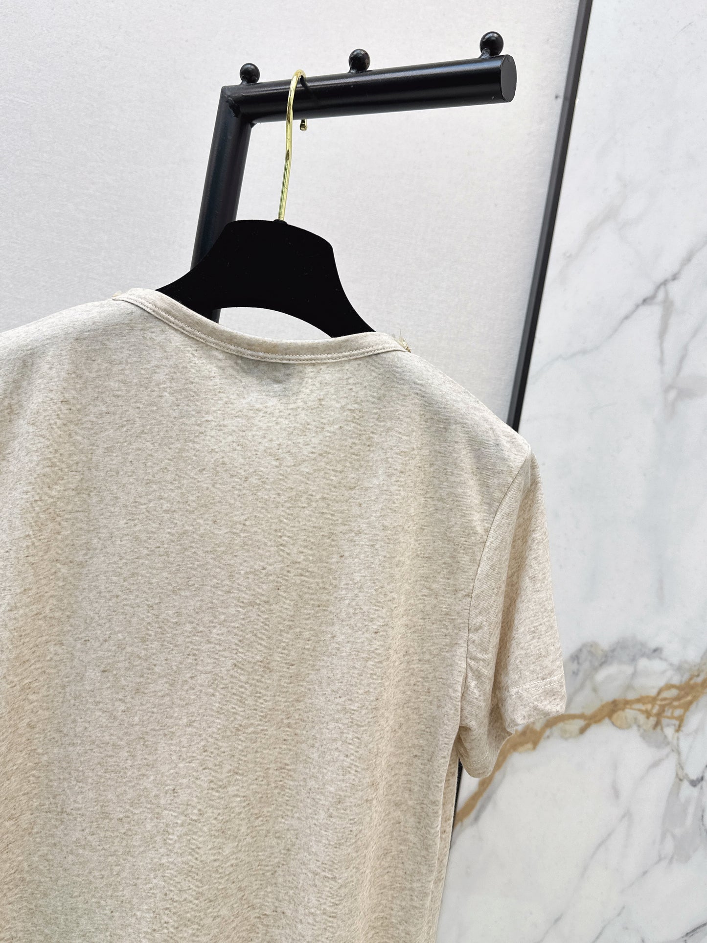 Hand-studded Rhinestone T-shirt
