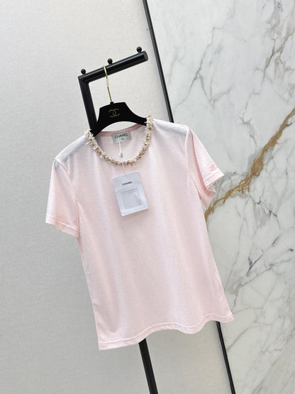 Hand-studded Rhinestone T-shirt
