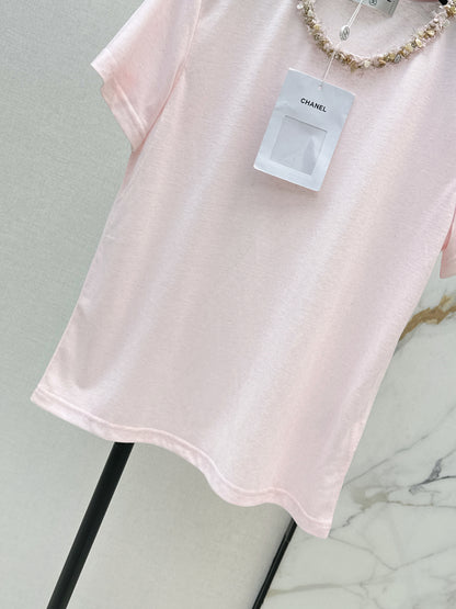 Hand-studded Rhinestone T-shirt