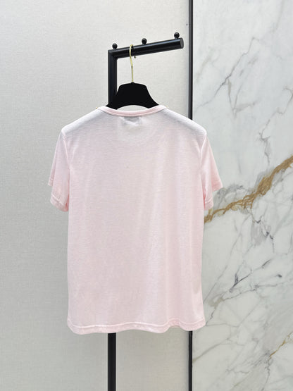 Hand-studded Rhinestone T-shirt