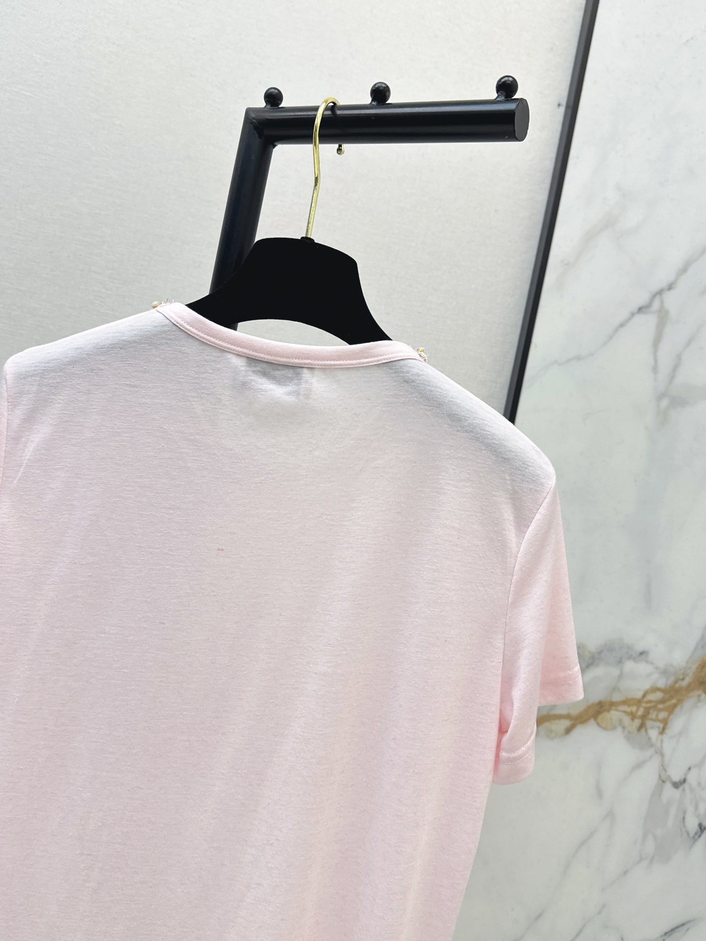 Hand-studded Rhinestone T-shirt
