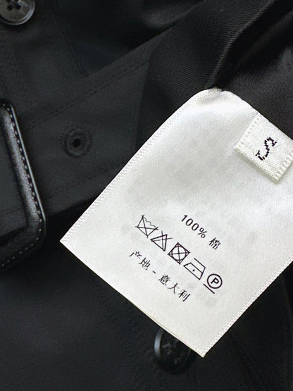Waist-cinching trench coat