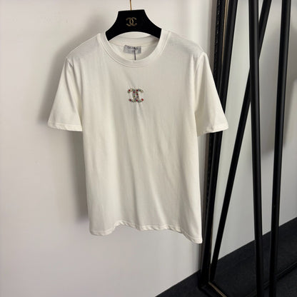 Beaded and studded T-shirt