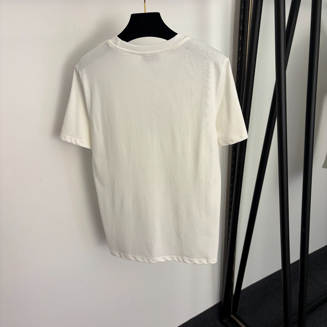 Beaded and studded T-shirt