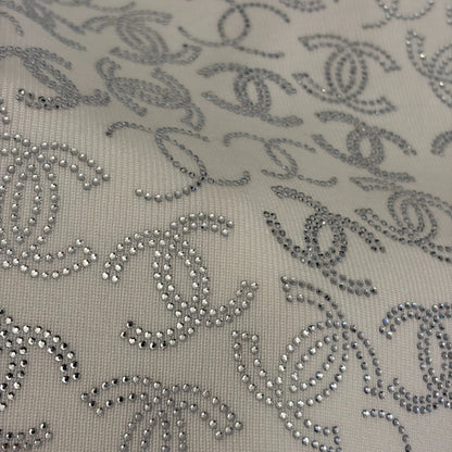 Rhinestone-embellished knit vest