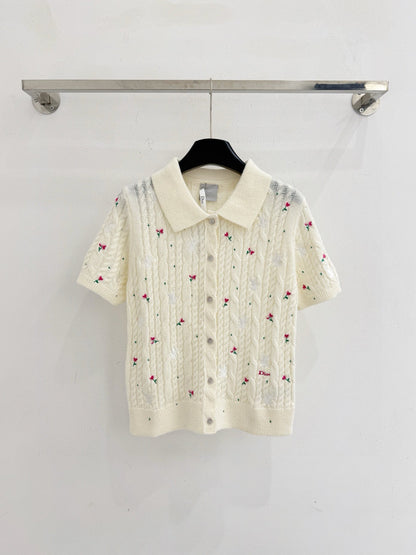 Short-sleeved cardigan