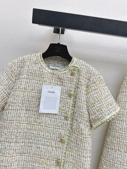 Tweed Blend Short-Sleeve T-Shirt