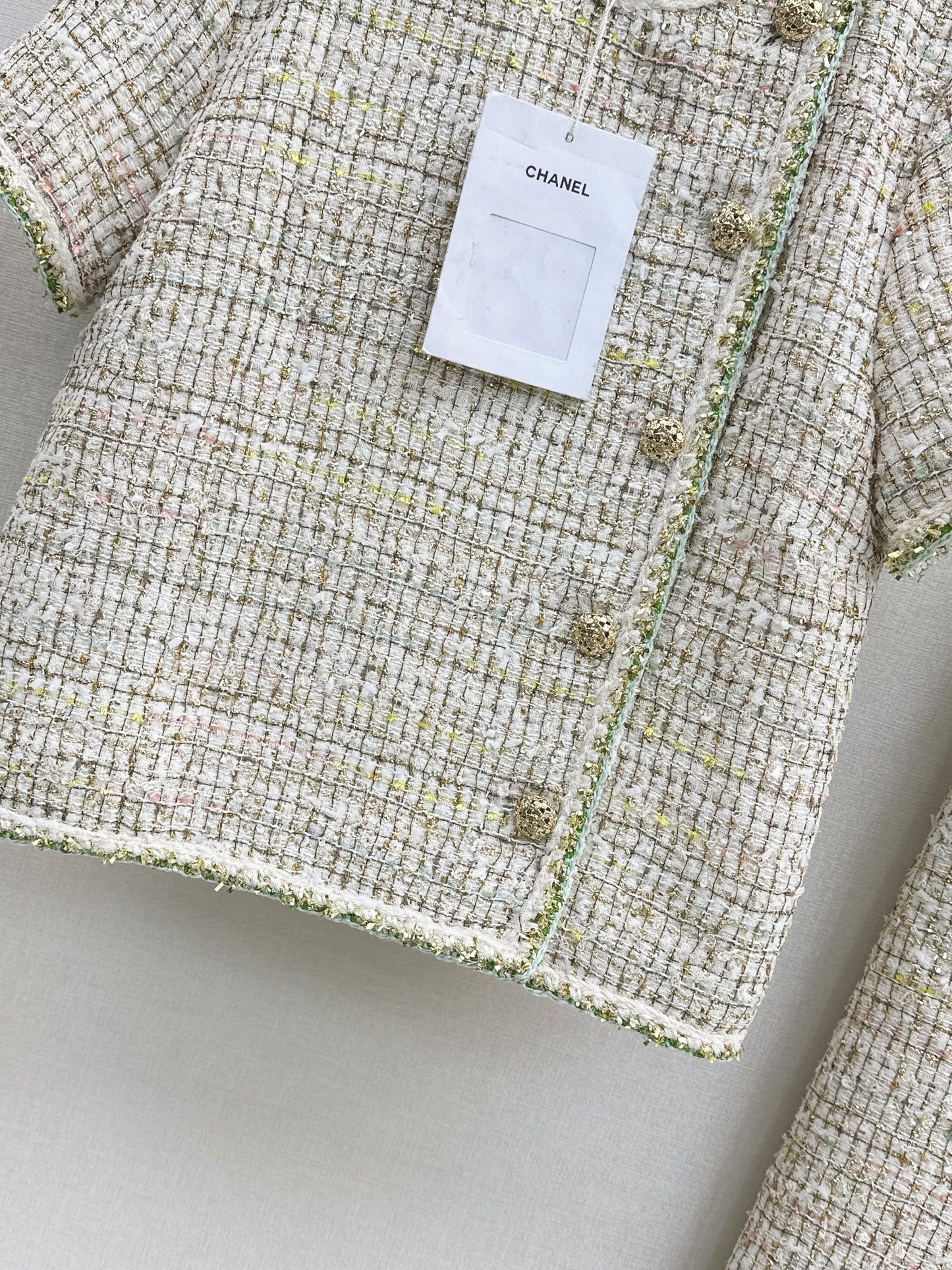 Tweed Blend Short-Sleeve T-Shirt