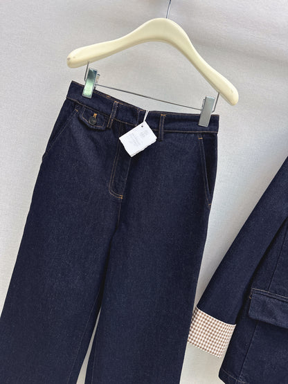 Straight-leg cropped trousers