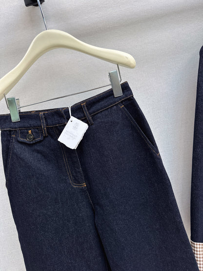 Straight-leg cropped trousers