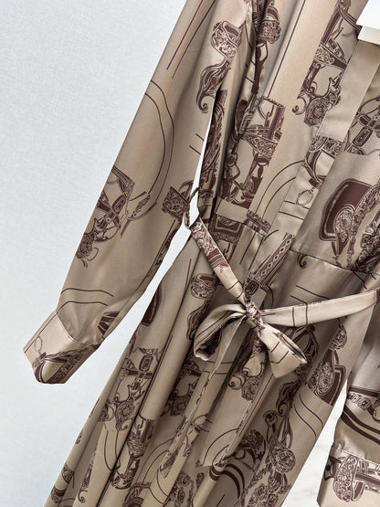 Printed Long Dress
