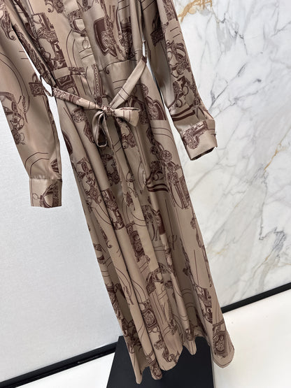 Printed Long Dress