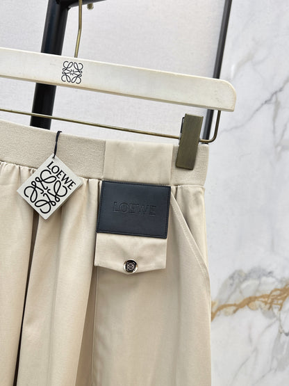 Umbrella-shaped midi skirt