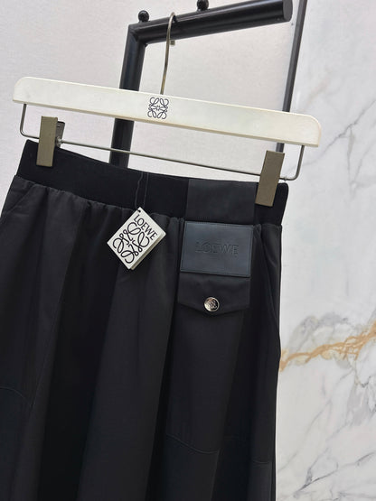 Umbrella-shaped midi skirt