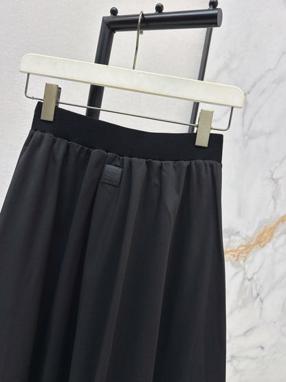 Umbrella-shaped midi skirt