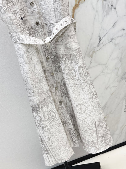 Printed Long Dress
