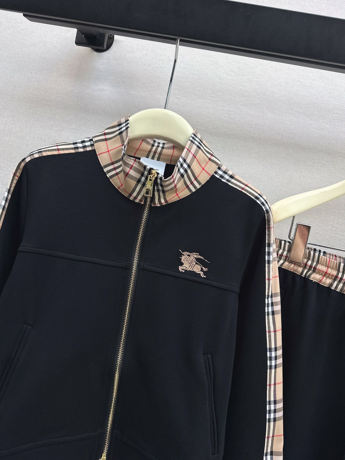 Patchwork Plaid Casual Set
