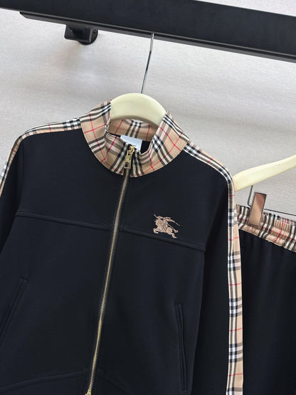 Patchwork Plaid Casual Set