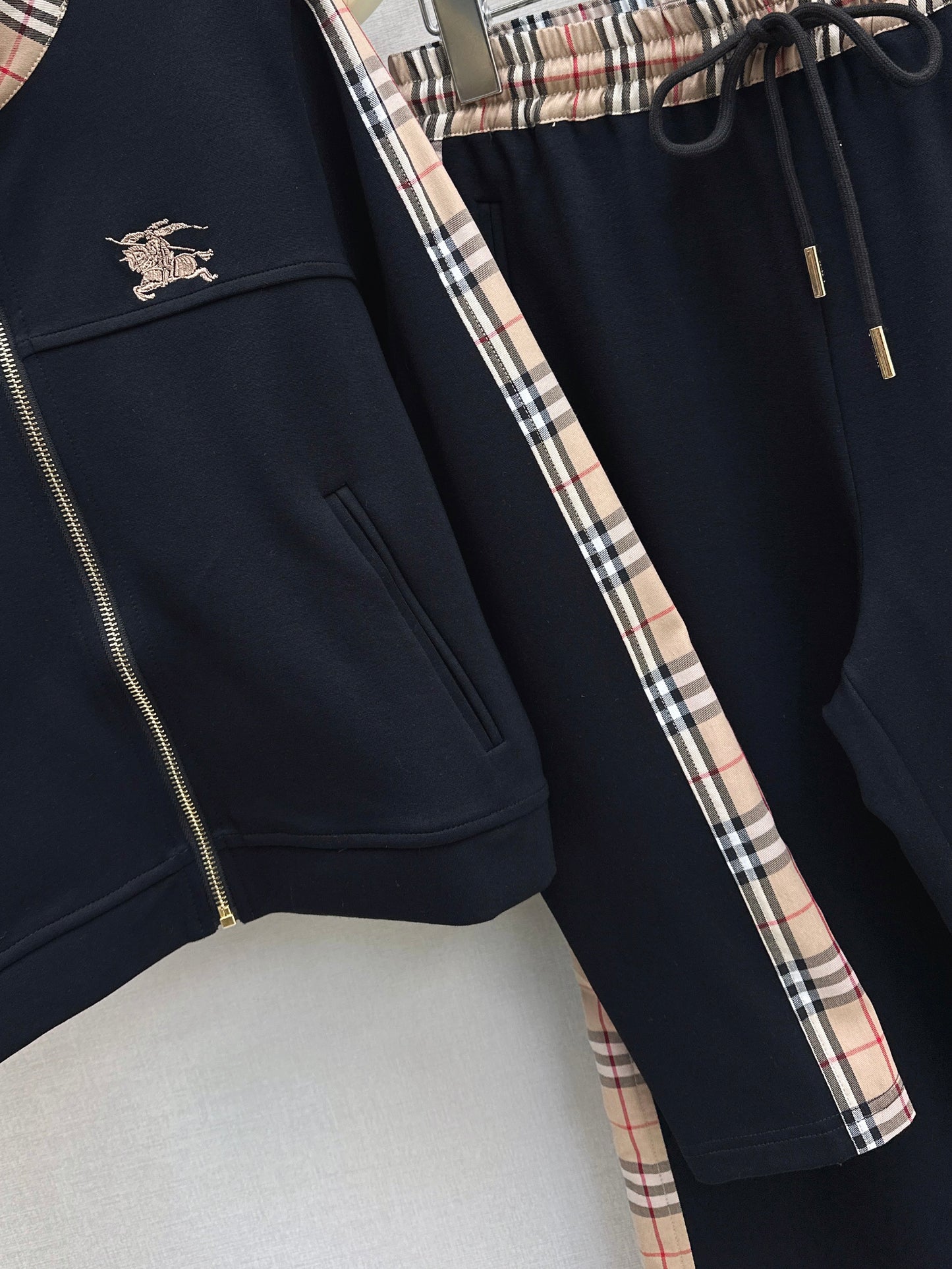 Patchwork Plaid Casual Set
