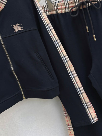 Patchwork Plaid Casual Set