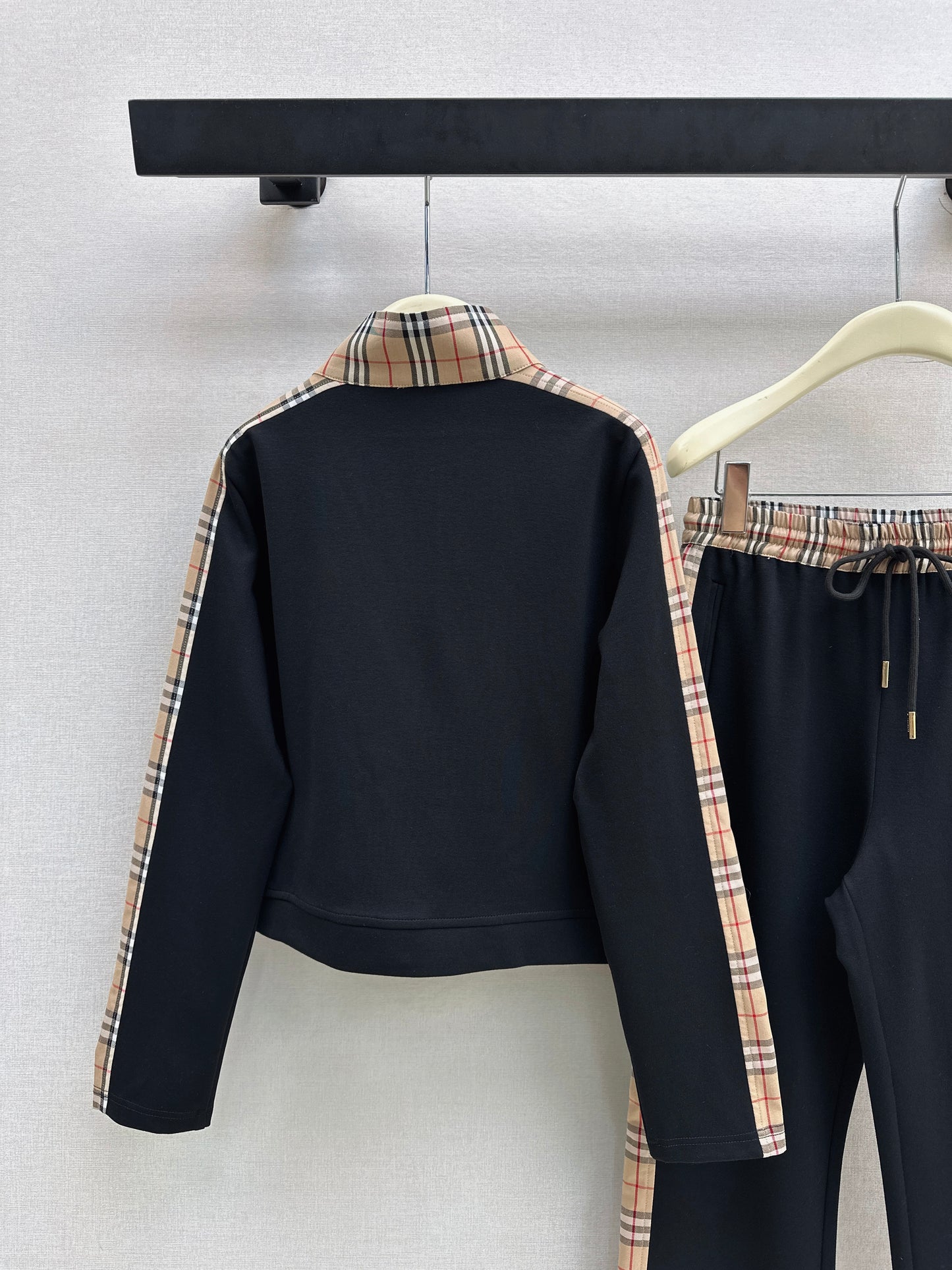 Patchwork Plaid Casual Set
