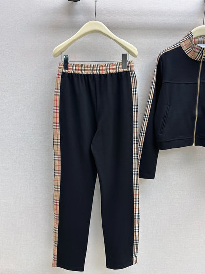 Patchwork Plaid Casual Set