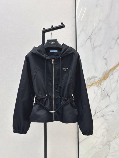 Triangle logo nylon jacket