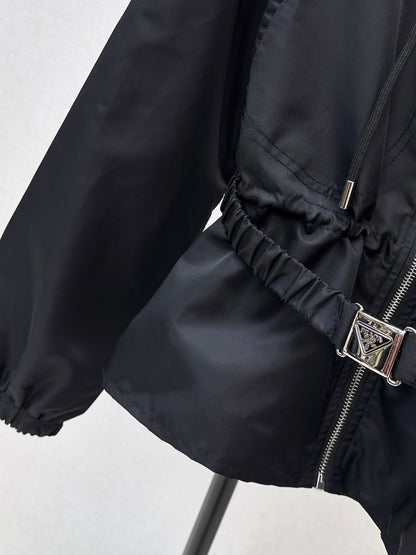 Triangle logo nylon jacket
