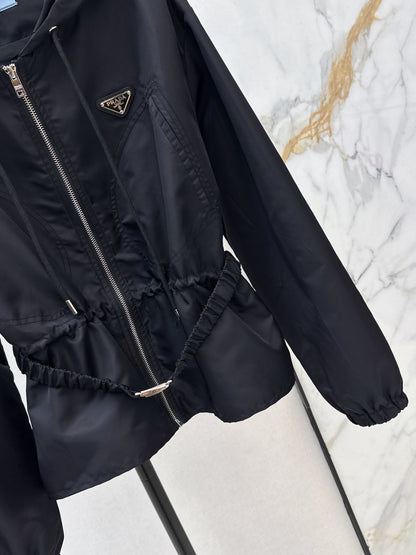 Triangle logo nylon jacket