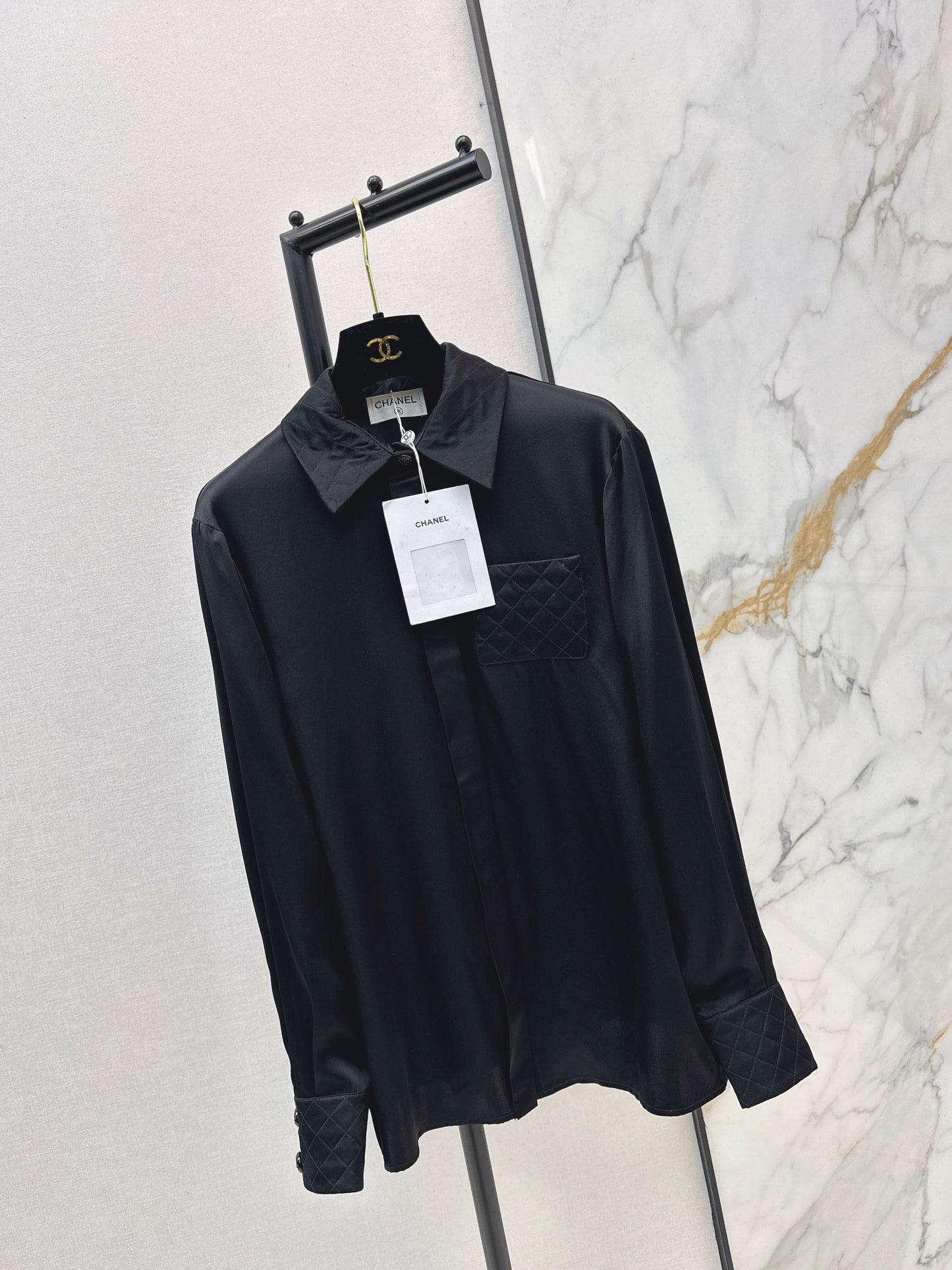 Satin-trimmed Shirt