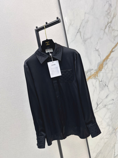 Satin-trimmed Shirt
