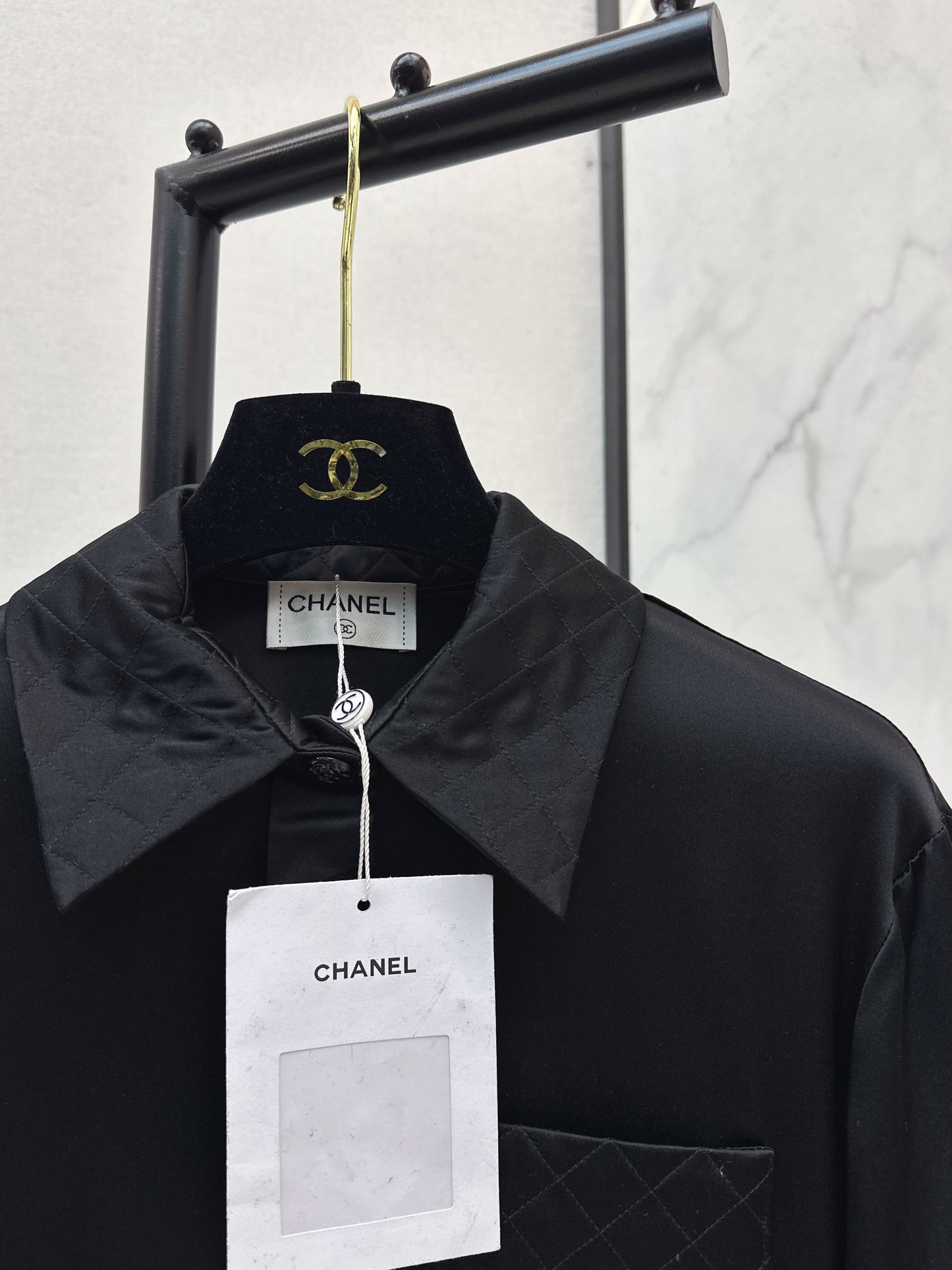 Satin-trimmed Shirt