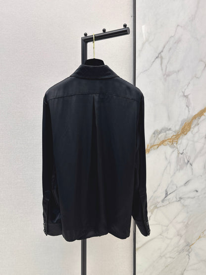 Satin-trimmed Shirt