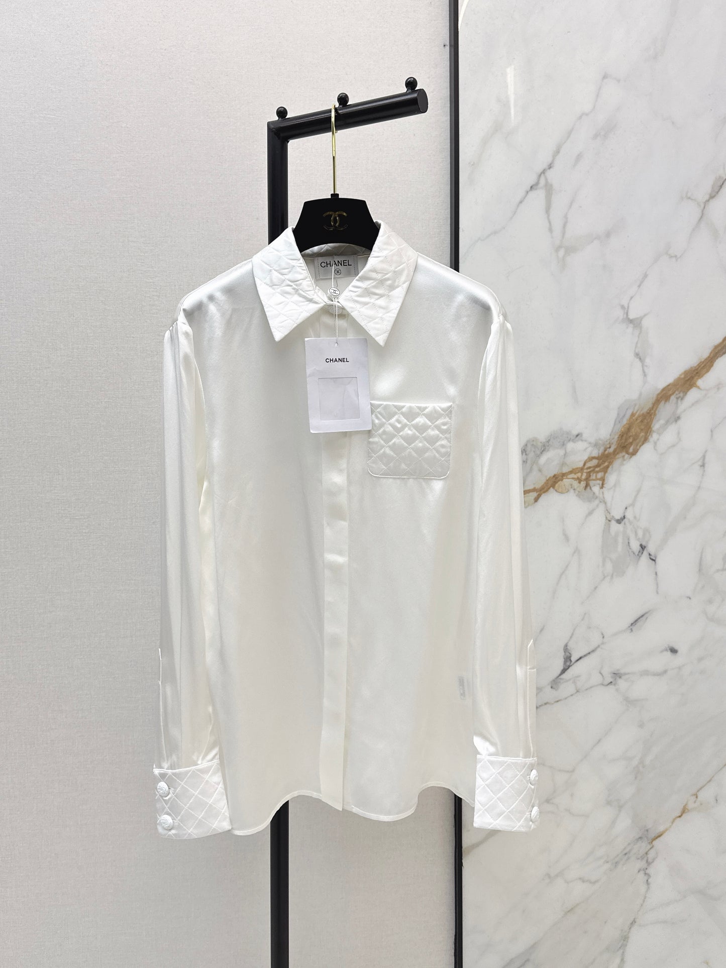 Satin-trimmed Shirt
