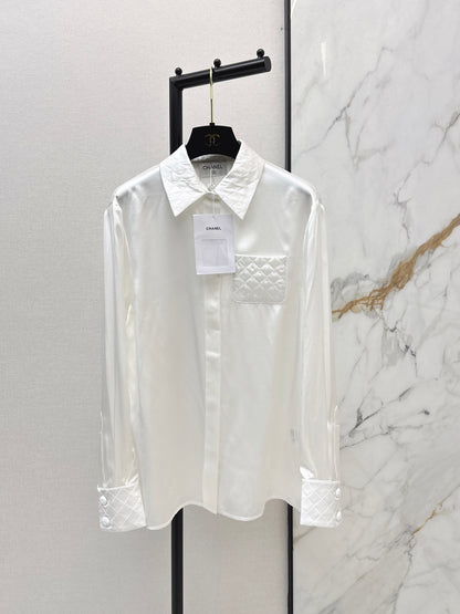 Satin-trimmed Shirt