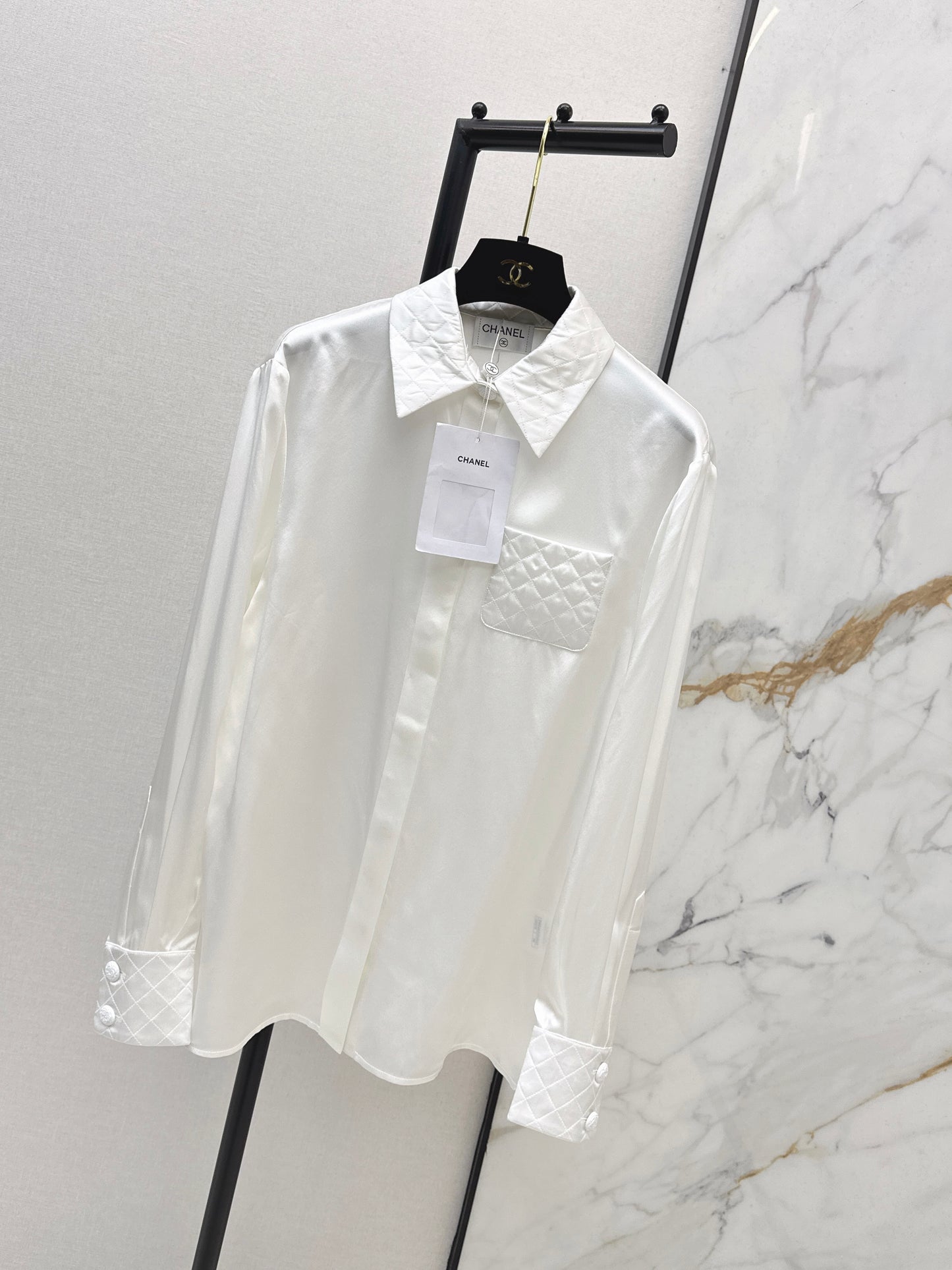 Satin-trimmed Shirt